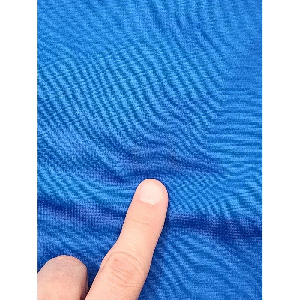 The North‎ Face Shirt Men's M Blue Long Sleeve Impulse Active Flashdry 1/4 Zip - Picture 10 of 10